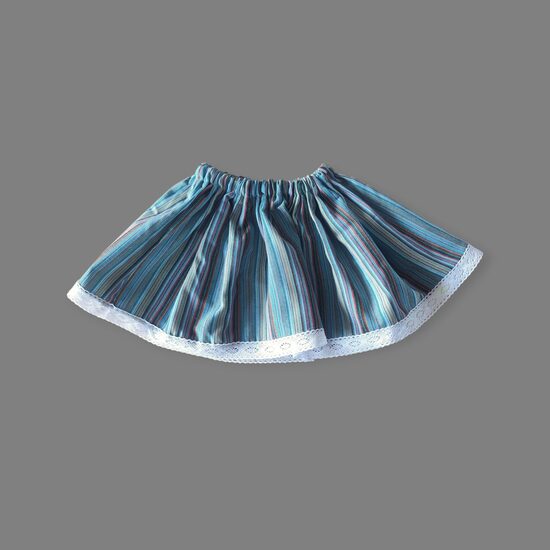 Svārciņi"Tautiskie" tirkizili